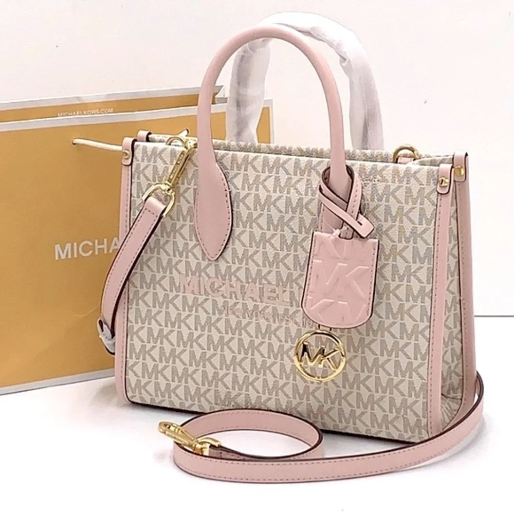 MICHAEL KORS MIRELLA SMALL
SHOPPER TOP ZIP XBODY POWDER
BLUSH MULTI SIGN… - Picture 2 of 16